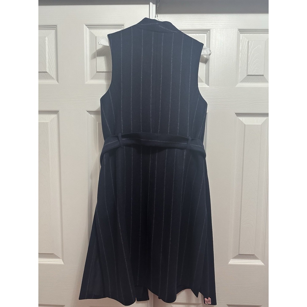 Mm Lafleur Namesake Vest Blue And White Stripped Women's Small - Picture 11 of 16